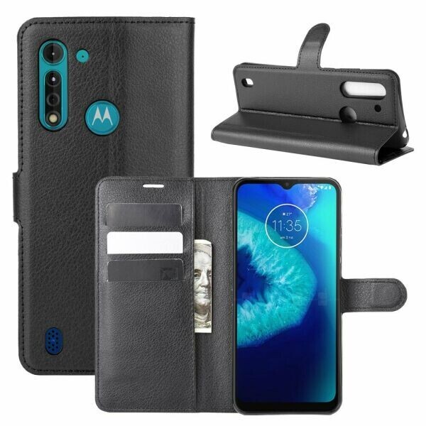 

Чехол-книжка Deexe Book Type для Motorola Moto G8 Power Lite - Black