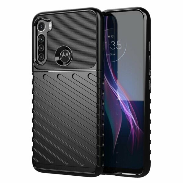 

Защитный чехол Deexe Thunder Series для Motorola One Fusion Plus - Black