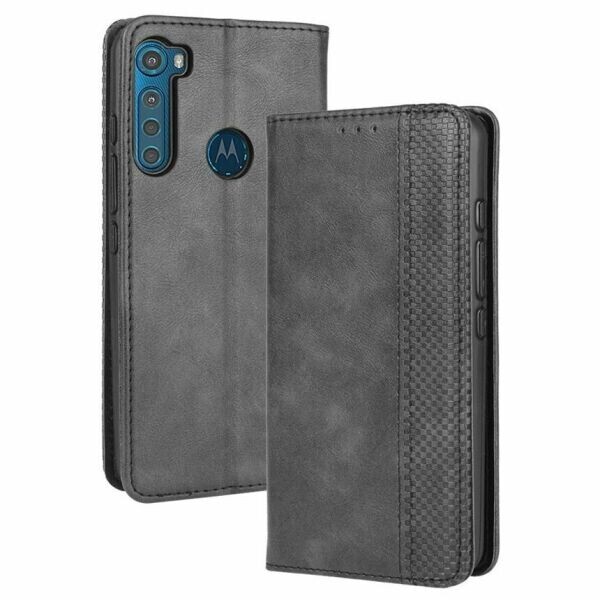 

Чехол Deexe Retro Style для Motorola One Fusion Plus - Black