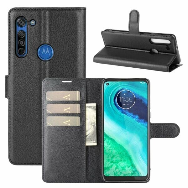 

Чехол-книжка Deexe Book Type для Motorola Moto G8 - Black