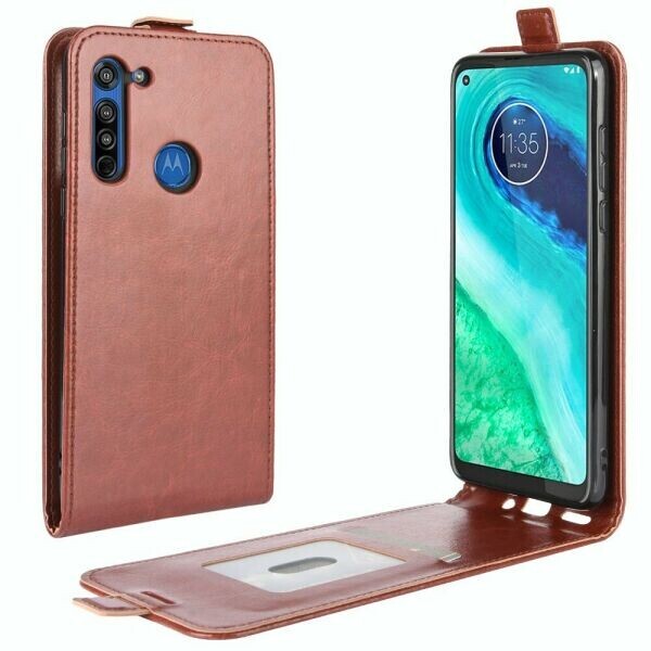 

Чехол Deexe Flip Case для Motorola Moto G8 - Brown