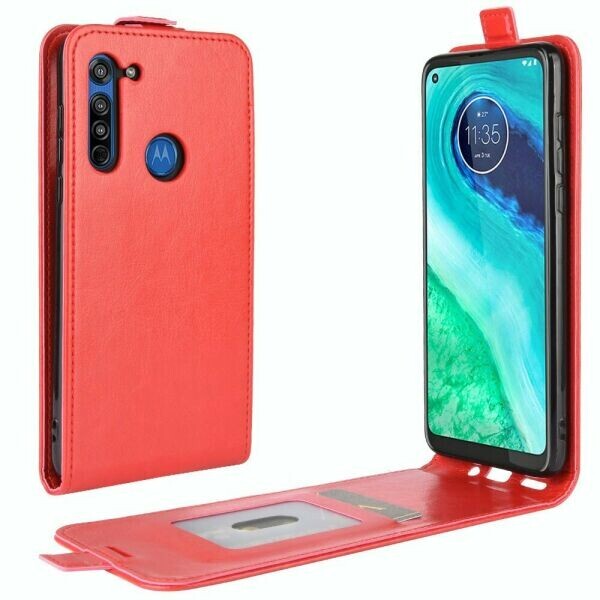 

Чехол Deexe Flip Case для Motorola Moto G8 - Red