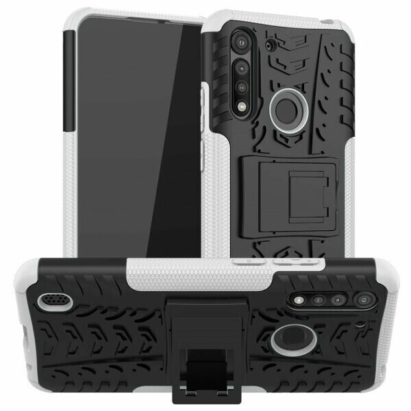 

Защитный чехол UniCase Hybrid X для Motorola Moto G8 Power Lite - White