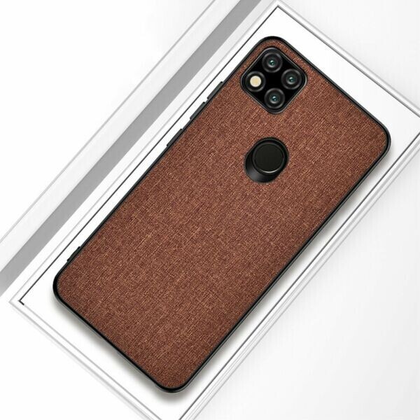 

Защитный чехол UniCase Cloth Texture для Xiaomi Redmi 9C - Brown