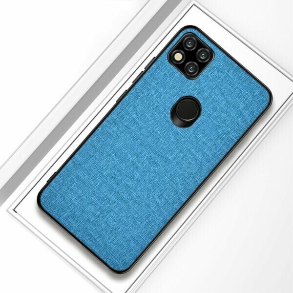 

Защитный чехол UniCase Cloth Texture для Xiaomi Redmi 9C - Baby Blue