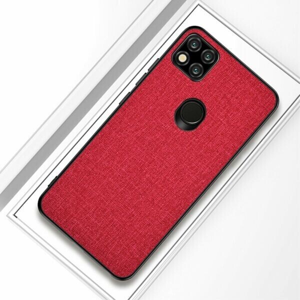 

Защитный чехол UniCase Cloth Texture для Xiaomi Redmi 9C - Red