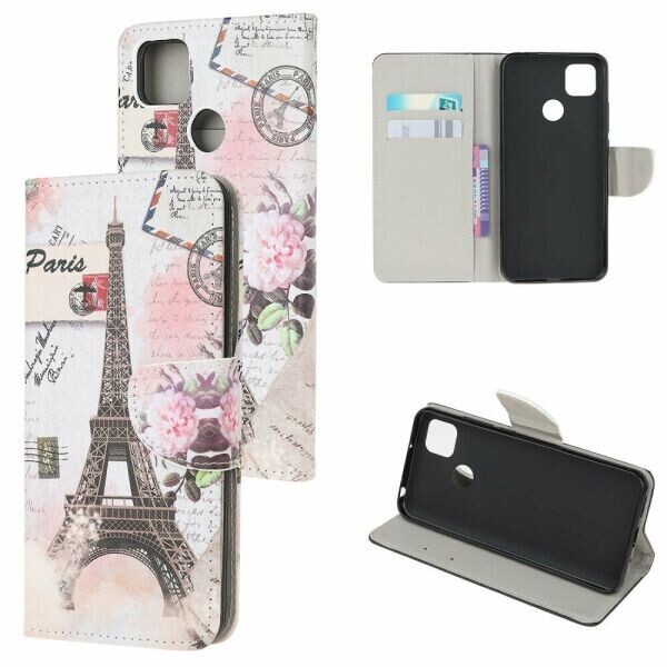 

Чехол-книжка Deexe Color Wallet для Xiaomi Redmi 9C - Eiffel Tower
