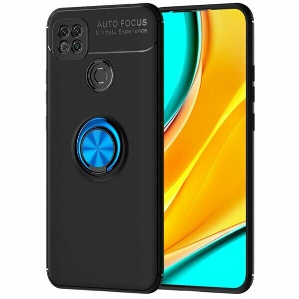 

Защитный чехол UniCase Magnetic Ring для Xiaomi Redmi 9C - Black / Blue