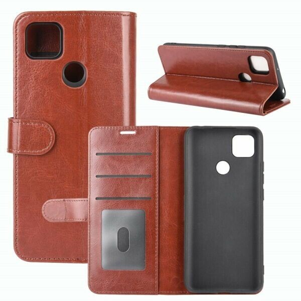 

Чехол-книжка Deexe Wallet Style для Xiaomi Redmi 9C - Brown