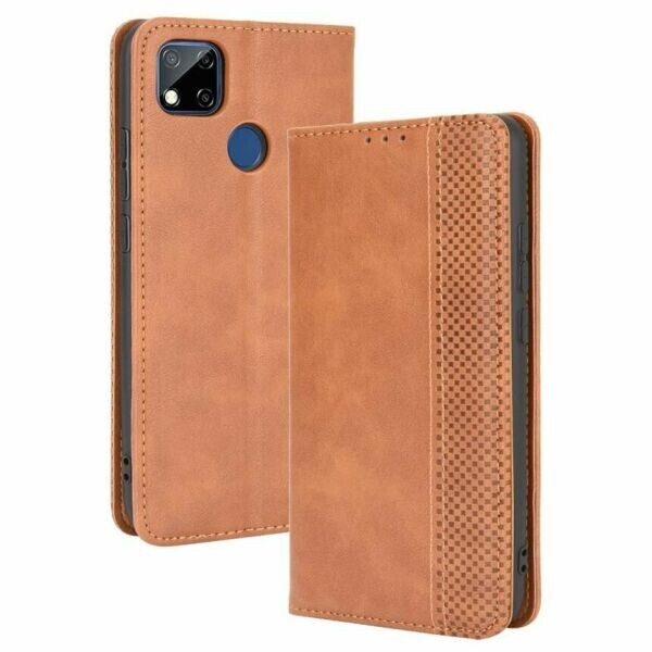 

Чехол Deexe Retro Style для Xiaomi Redmi 9C - Brown