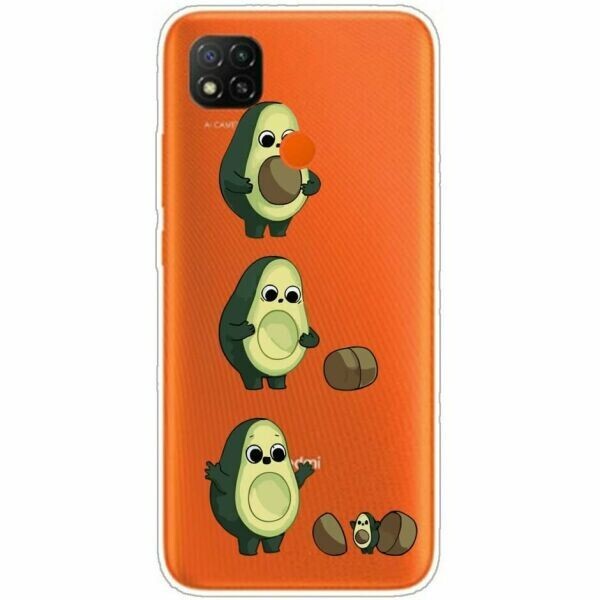 

Силиконовый (TPU) чехол Deexe Pretty Glossy для Xiaomi Redmi 9C - Avocado