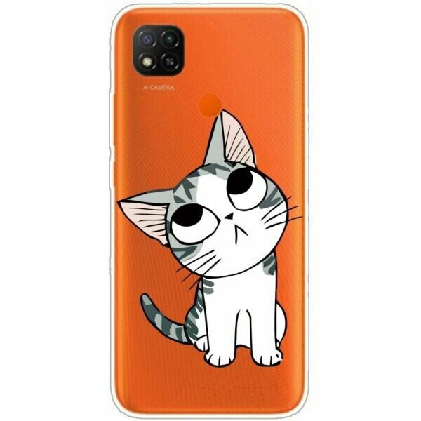 

Силиконовый (TPU) чехол Deexe Pretty Glossy для Xiaomi Redmi 9C - Cute Cat