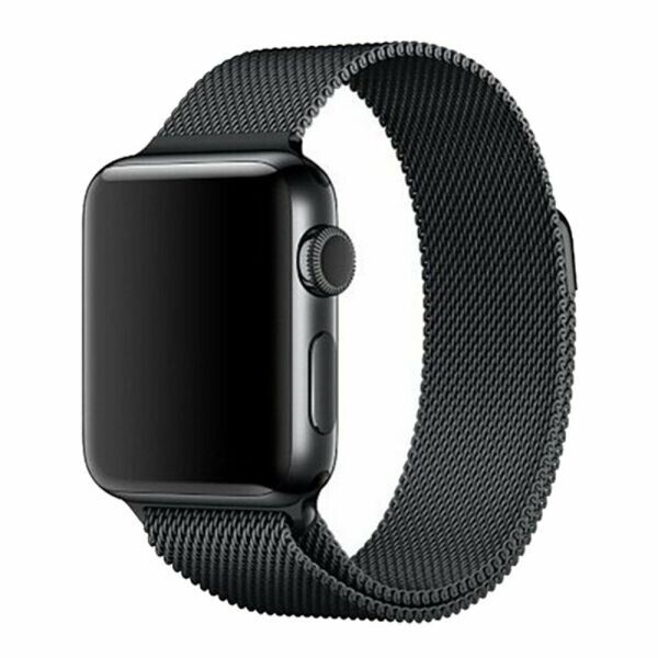 

Ремешок Deexe Milanese Stainless Steel для Apple Watch 42 / 44 / SE 44 mm - Black