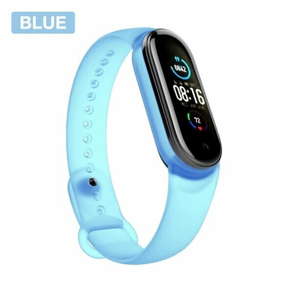 

Ремешок Deexe Silicone Wrist для Xiaomi Mi Band 5 - Blue
