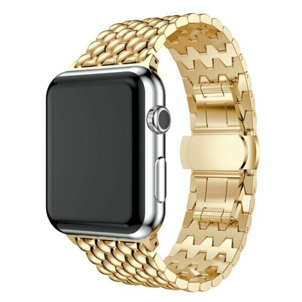 

Ремешок Deexe Aluminum для Apple Watch 42/44/SE 44 mm - Gold