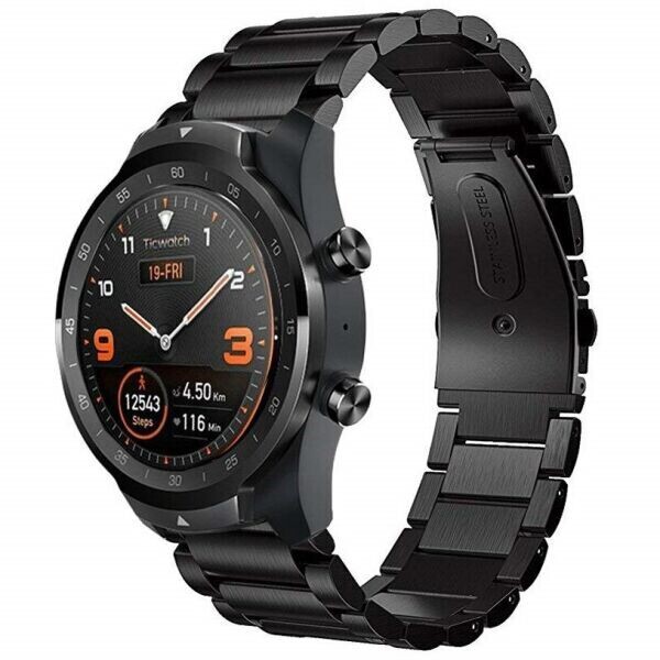 

Ремешок Deexe Stainless Style для часов с шириной крепления 22мм - Black
