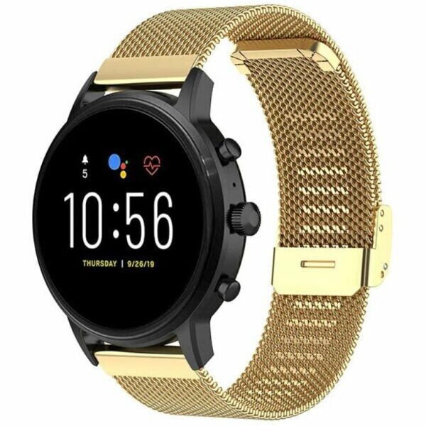 

Ремешок Deexe Stainless Steel Strap для часов с шириной крепления 22мм - Gold