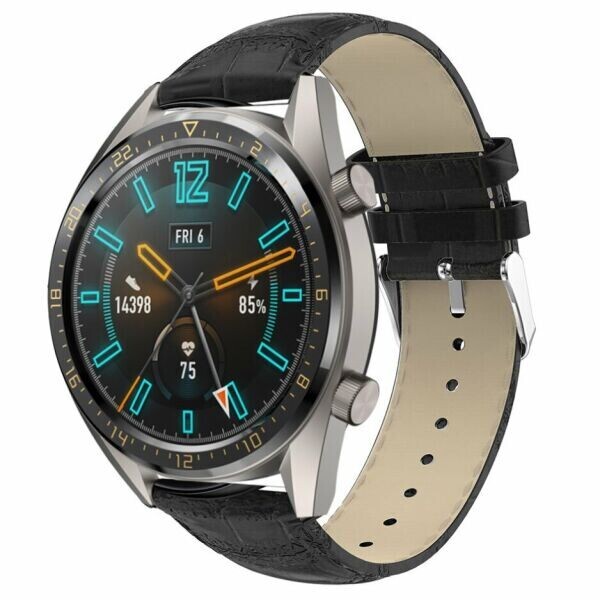 

Ремешок UniCase Crocodile Texture для часов с шириной крепления 22 мм - Black