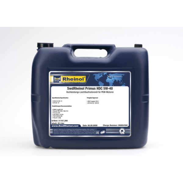 

Моторное масло Primus HDC 5W40 20L