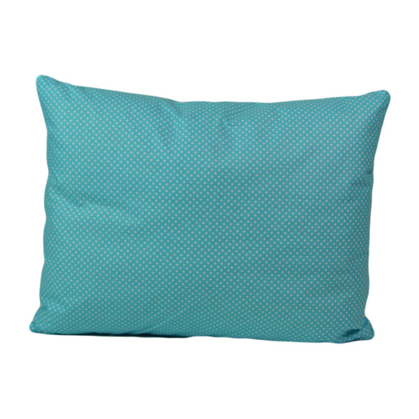 

Подушка, 45 * 35 см, (Хлопок), (горох на бирюзовом)