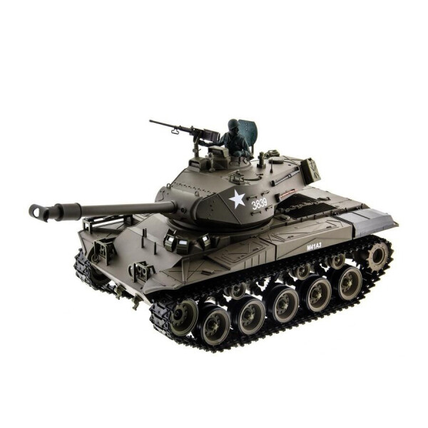 

Танк на радиоуправлении 1:16 Heng Long Bulldog M41A3 с пневмопушкой и и/к боем (Upgrade)