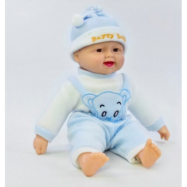 

Пупс-хохотун Limo Toy Baby музыкальный в голубом комбинезоне 37 см (X1608-1)