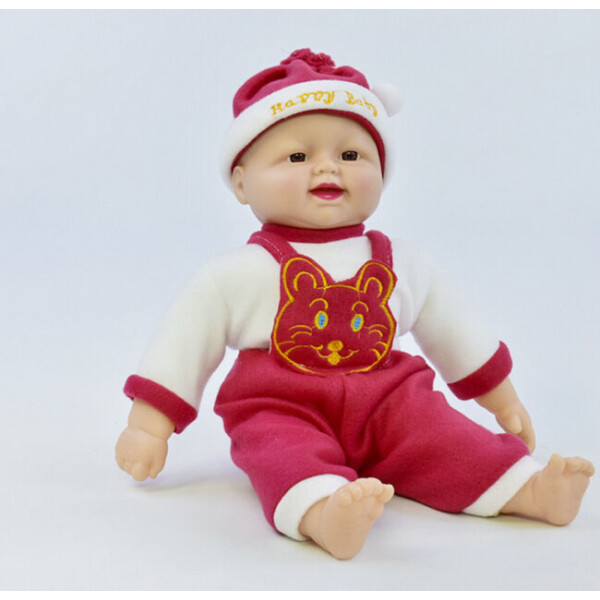 

Пупс-хохотун Limo Toy Baby музыкальный в красном комбинезоне 42 см (Х 2418-2)