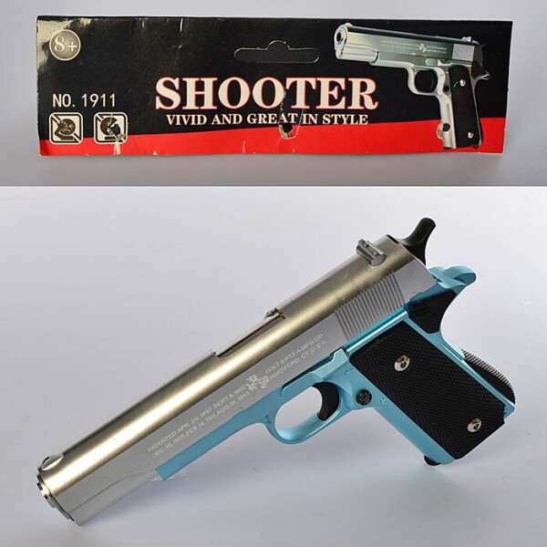 

Металлический пистолет на пульках Shooter COLT Cтальной (ZT1192)
