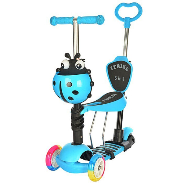 

Самокат 5 в 1 iTrike Maxi JR 3-026-С Голубой (111495)