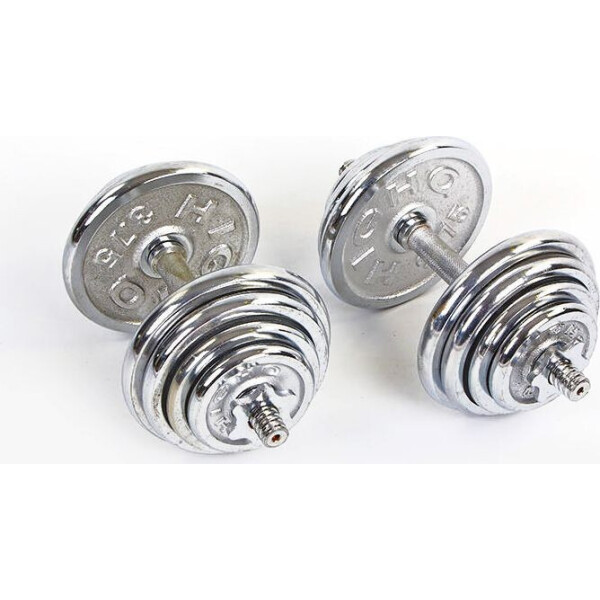 

Гантели разборные (2шт) хромированные 27кг HIGHQ SPORT TA-0013-27CH