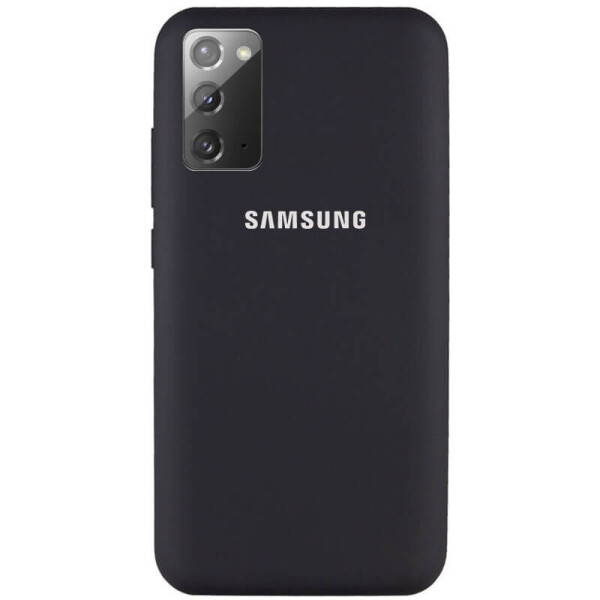 

Чехол Silicone Cover Full Protective (AA) для Samsung Galaxy Note 20 Черный / Black