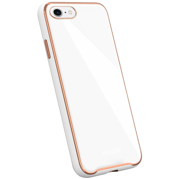 

TPU+Glass чехол Venezia для Apple iPhone 7 / 8 / SE (2020) (4.7") Белый / White