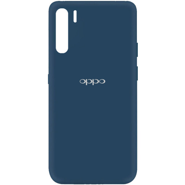 

Чехол Silicone Cover My Color Full Protective (A) для Oppo A91 Синий / Navy blue