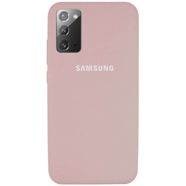 

Чехол Silicone Cover Full Protective (AA) для Samsung Galaxy Note 20 Розовый / Pink Sand