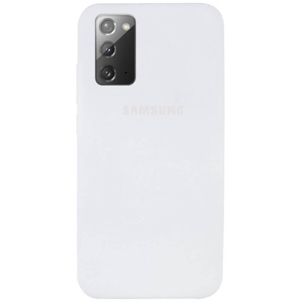 

Чехол Silicone Cover Full Protective (AA) для Samsung Galaxy Note 20 Белый / White
