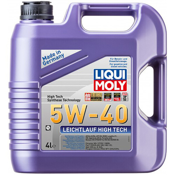 

Синтетическое моторное масло Liqui Moly Leichtlauf High Tech 5W-40 — 4 л
