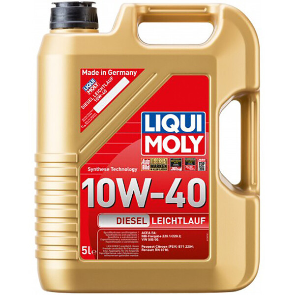 

Полусинтетическое моторное масло Liqui Moly Diesel Leichtlauf 10W-40 5 — л