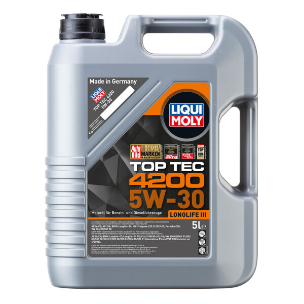 

Синтетическое моторное масло Liqui Moly TOP TEC 4200 5W-30 — 5 л