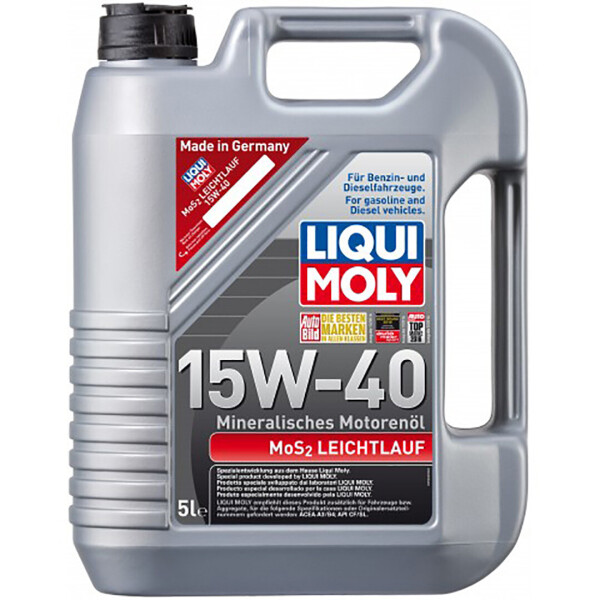 

Минеральное моторное масло Liqui Moly MOS2 Leichtlauf 15W-40 — 5 л