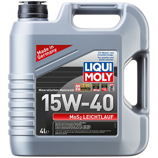

Минеральное моторное масло Liqui Moly MOS2 Leichtlauf 15W-40 — 4 л