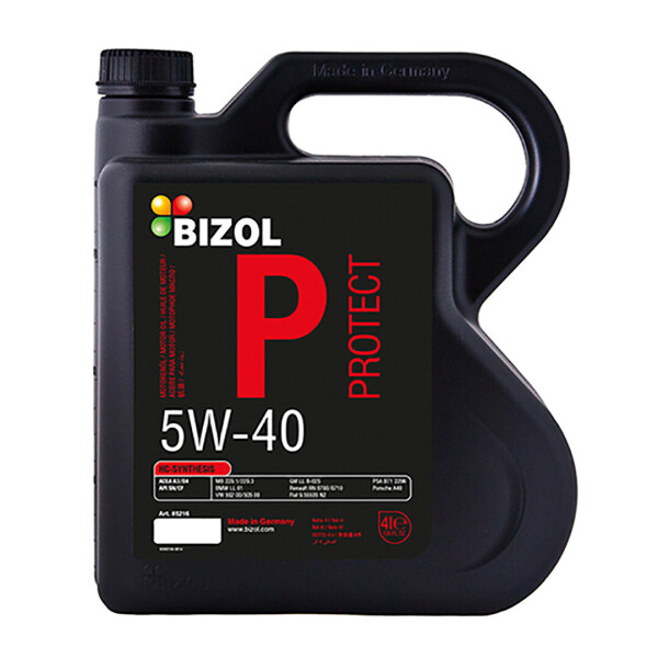 

Синтетическое моторное масло Bizol Protect 5W-40 — 4 л