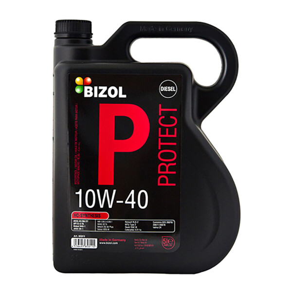 

Полусинтетическое моторное масло Bizol Protect 10W-40 — 5 л