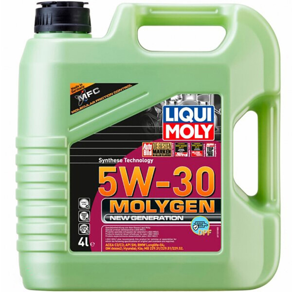 

Синтетическое моторное масло Liqui Moly Molygen New Generation 5W-30 DPF — 4 л