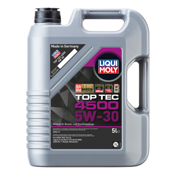 

Синтетическое моторное масло Liqui Moly TOP TEC 4500 5W-30 — 5 л