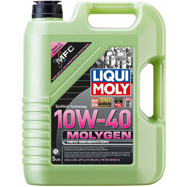 

Полусинтетическое моторное масло Liqui Moly Molygen New Generation 10W-40 — 5 л