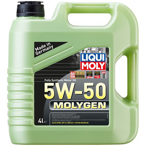 

Синтетическое моторное масло Liqui Moly Molygen 5W-50 — 4 л