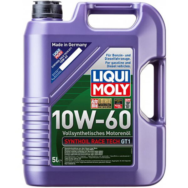 

Синтетическое моторное масло Liqui Moly Synthoil Race Tech GT1 10W-60 — 1 л