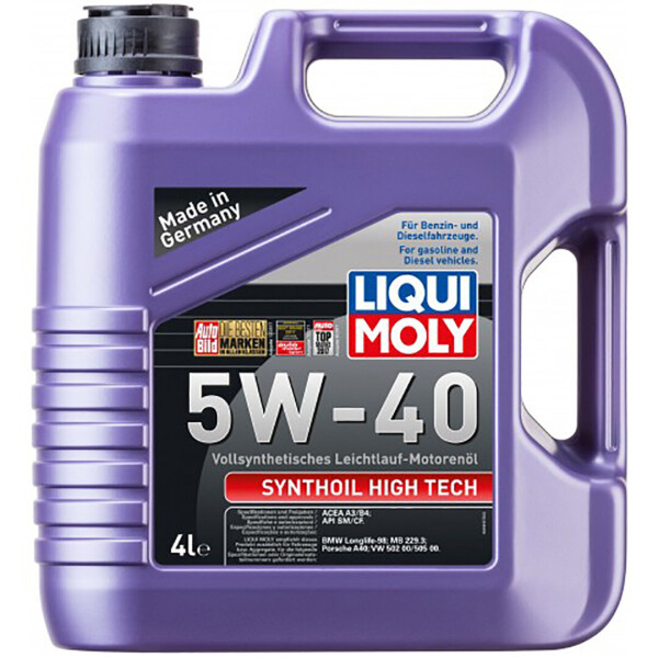 

Синтетическое моторное масло Liqui Moly Synthoil High Tech 5W-40 — 4 л
