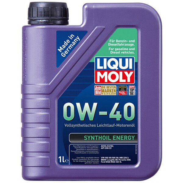 

Синтетическое моторное масло Liqui Moly Synthoil Energy 0W-40 — 1 л
