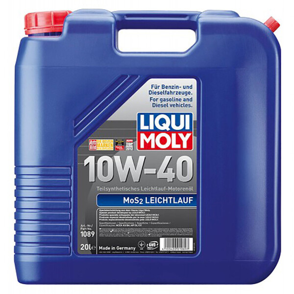 

Полусинтетическое моторное масло Liqui Moly MOS2-Leichtlauf 10W-40 — 20 л